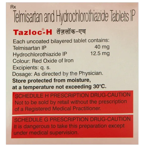 tazloc h 40mg tablet 10's